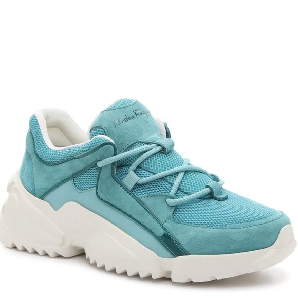 Salvatore Ferragamo Shoes - Blue Skylar Sneaker from Salvatore Ferragamo